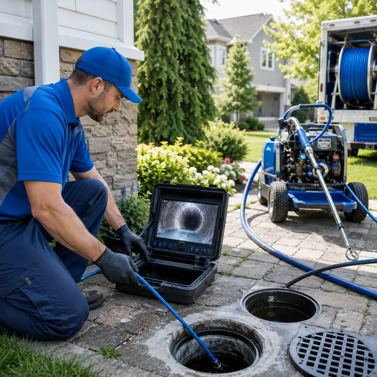 Outdoor drain cleaning professionals serving Marble, NC